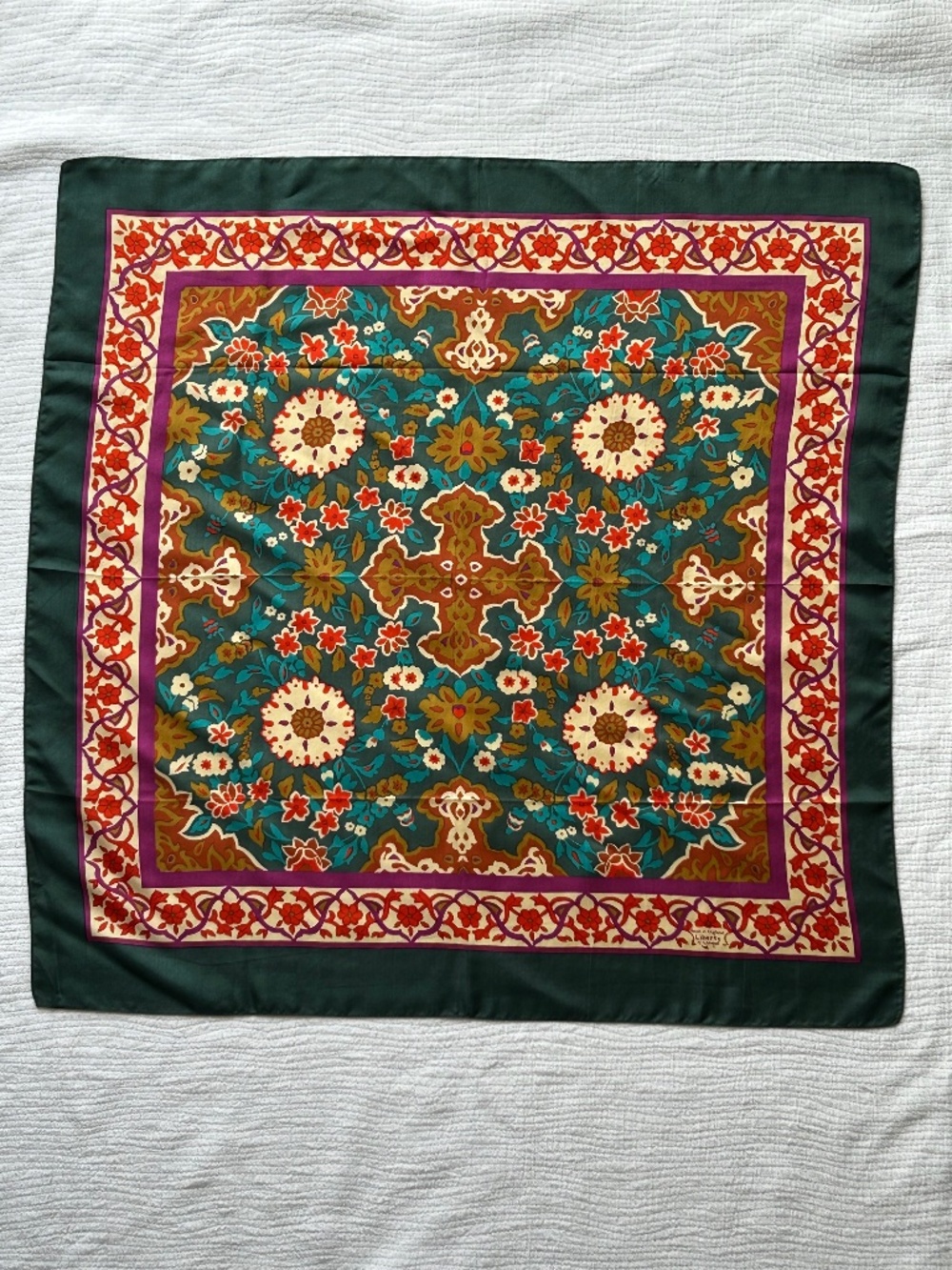 Vintage Liberty Of London Scarf Abstract Floral